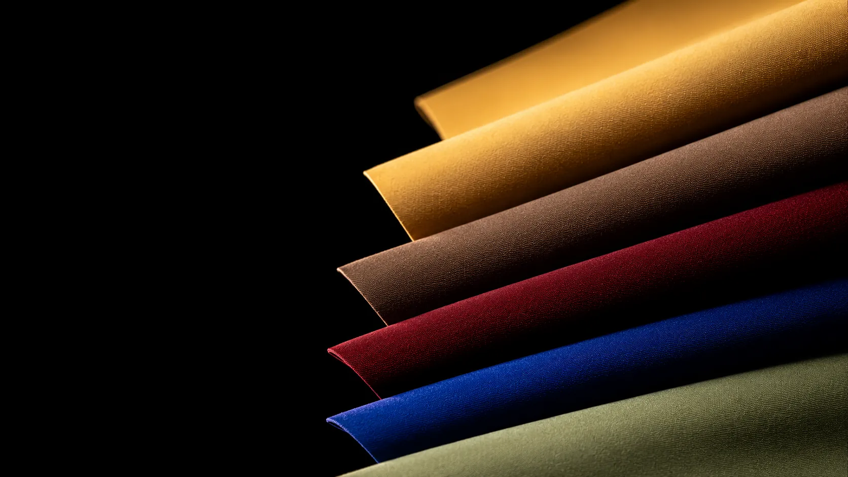 Folded stack of ready-to-brand seamless activewear