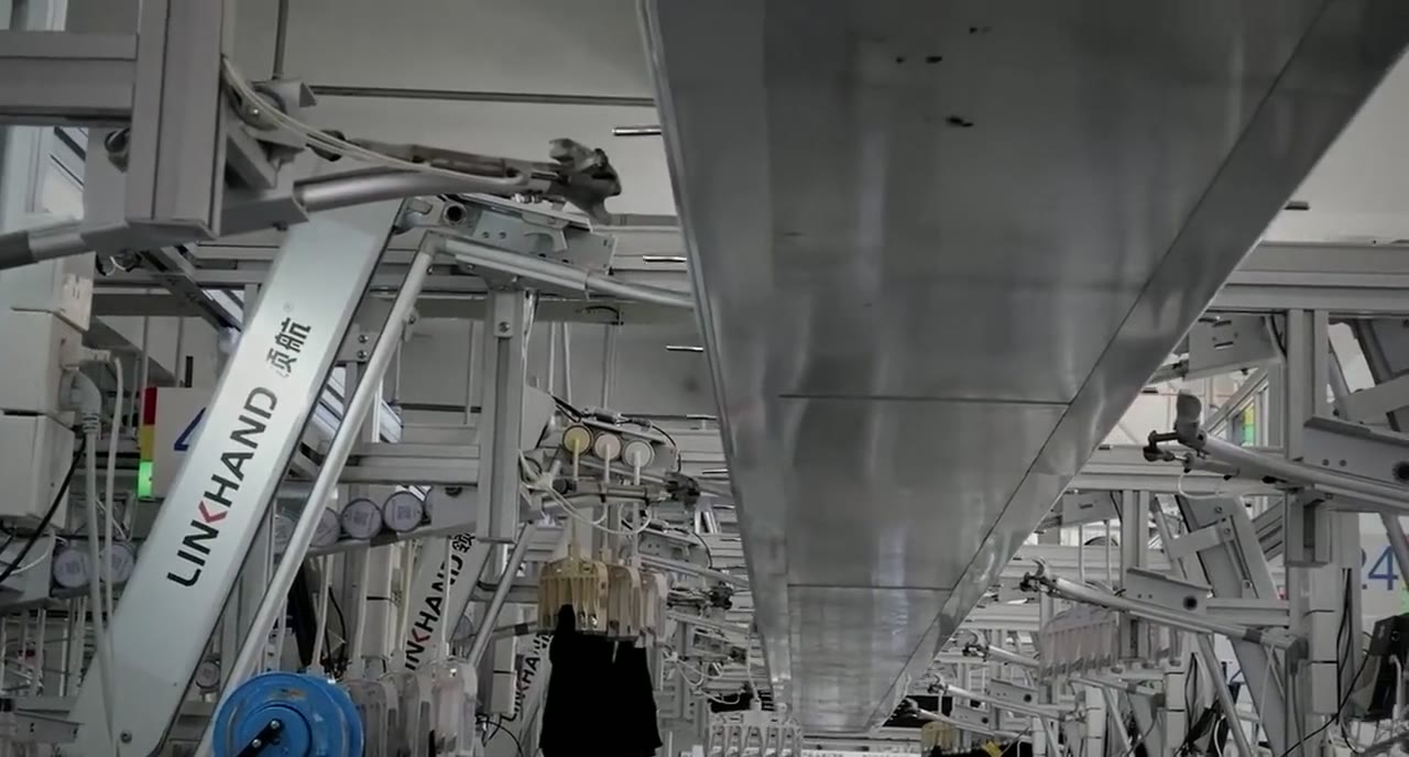Production volume moving through an automated hanger line